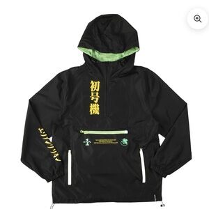 evangelion
eva unit-01 lights reflective anorak rain jacket.